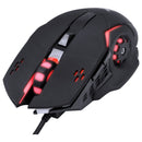 Mouse Gamer Galatica 2400 Dpi Led Vermelho Cabo Usb 1.8 Metros Trançado