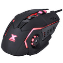 Mouse Gamer Galatica 2400 Dpi Led Vermelho Cabo Usb 1.8 Metros Trançado