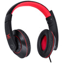 Fone De Ouvido Headset Gamer V Blade Ii Usb Com Microfone Retrátil E Ajuste De Haste Preto Com Vermelho - Gh200