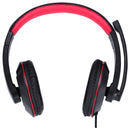 Fone De Ouvido Headset Gamer V Blade Ii Usb Com Microfone Retrátil E Ajuste De Haste Preto Com Vermelho - Gh200