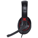 Fone De Ouvido Headset Gamer V Blade Ii Usb Com Microfone Retrátil E Ajuste De Haste Preto Com Vermelho - Gh200