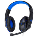 Fone Headset Gamer V Blade Ii Usb Com Microfone Retrátil E Ajuste De Haste Preto Com Azul - Gh202