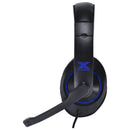 Fone Headset Gamer V Blade Ii Usb Com Microfone Retrátil E Ajuste De Haste Preto Com Azul - Gh202