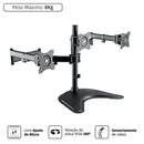 Suporte Para 3 Monitores 13"" A 27"" Vesa 100x100 Plmsm03a
