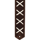 Correia Dg-02 8cm Camurca Marrom C/ Detalhes Brancos Basso