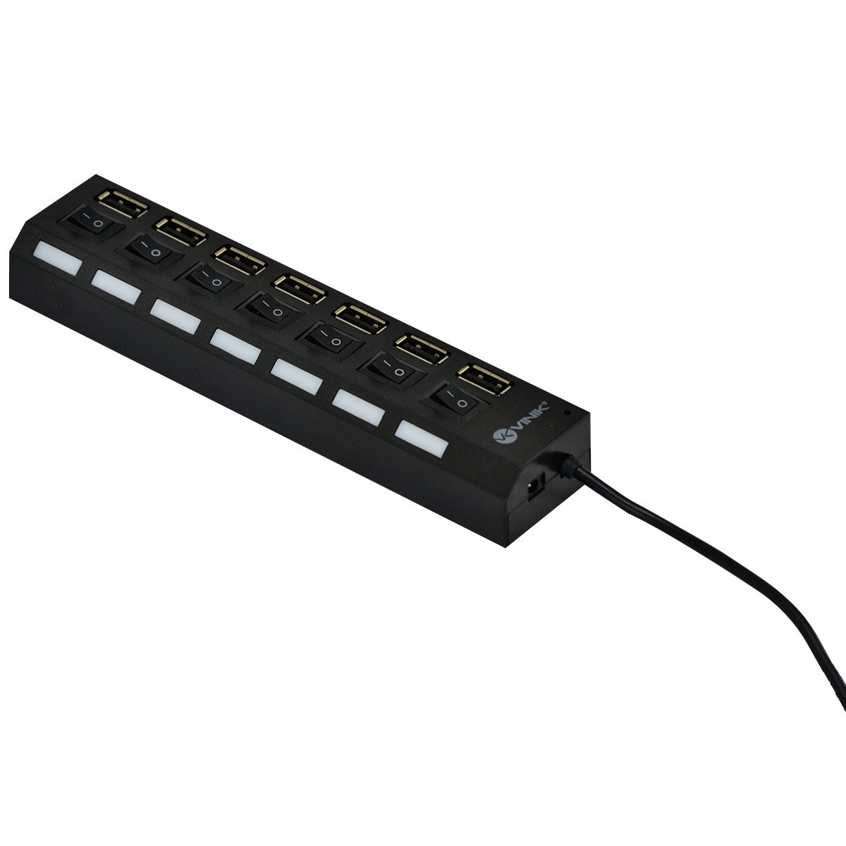 Hub Usb 2.0 7 Portas Com Cabo E Led Indicador - Huv-40