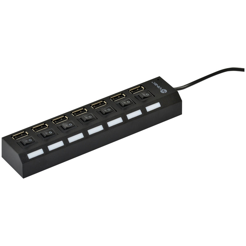 Hub Usb 2.0 7 Portas Com Cabo E Led Indicador - Huv-40