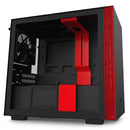 GABINETE MINI-ITX - H210I MATTE BLACK/RED - COM CONTROLADORA DE FANS + FITA DE LED - CA-H210I-BR