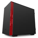 GABINETE MINI-ITX - H210I MATTE BLACK/RED - COM CONTROLADORA DE FANS + FITA DE LED - CA-H210I-BR