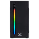 GABINETE GAMER AUSTRALIS PRETO FRONTAL COM FITA LED RGB