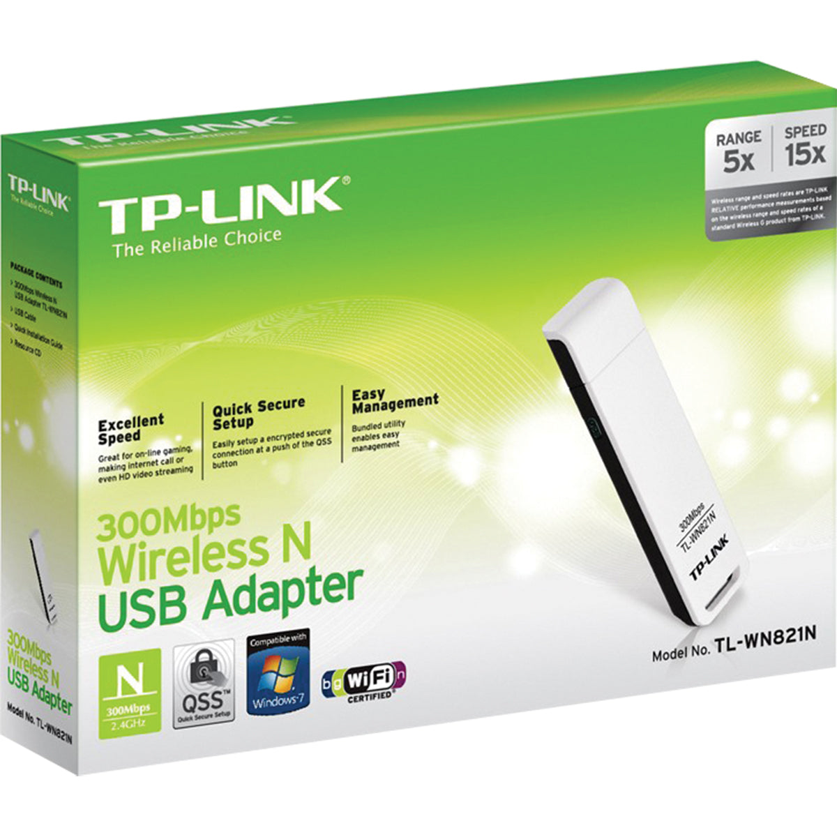 Adaptador Usb Wireless Tl-wn821n 300mbps Ant Intern Tp-link