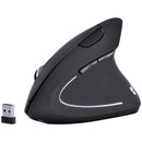 Mouse Sem Fio Recarregavel 2.4 Ghz Vertical Power Fit 1600 Dpi Preto Usb - Pm300