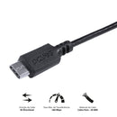 Cabo Usb A 2.0  Para Usb Tipo C Para Celular Smartphone 50cm Preto - Puacp-05