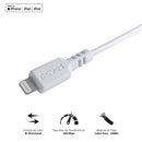 Cabo Para Iphone Original Usb A 2.0 Para Lightning Com Certificado Mfi 1 Metro Branco - Pualb-01