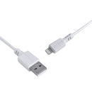 Cabo Para Iphone Original Usb A 2.0 Para Lightning Com Certificado Mfi 1 Metro Branco - Pualb-01