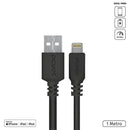 Cabo Para Iphone Original Usb A 2.0 Para Lightning Com Certificado Mfi 1 Metros Preto - Pualp-01