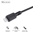 Cabo Para Iphone Original Usb A 2.0 Para Lightning Com Certificado Mfi 1 Metros Preto - Pualp-01