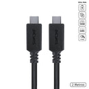 Cabo Usb Tipo C 3.1 Para Usb Tipo C Com Power Delivery (pd) 100w Para Macbook/smartphone 2 Metros Preto -  P31uccp-2
