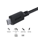Cabo Usb Tipo C 3.1 Para Usb Tipo C Com Power Delivery (pd) 100w Para Macbook/smartphone 2 Metros Preto -  P31uccp-2