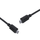 Cabo Usb Tipo C 3.1 Para Usb Tipo C Com Power Delivery (pd) 100w Para Macbook/smartphone 2 Metros Preto -  P31uccp-2