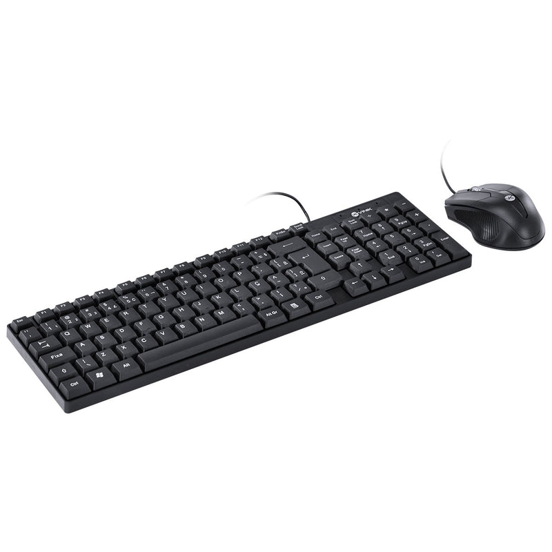 Kit Teclado E Mouse Usb Corp - Mouse 1200dpi - Cabo 1.8m - Vinik - Cc200