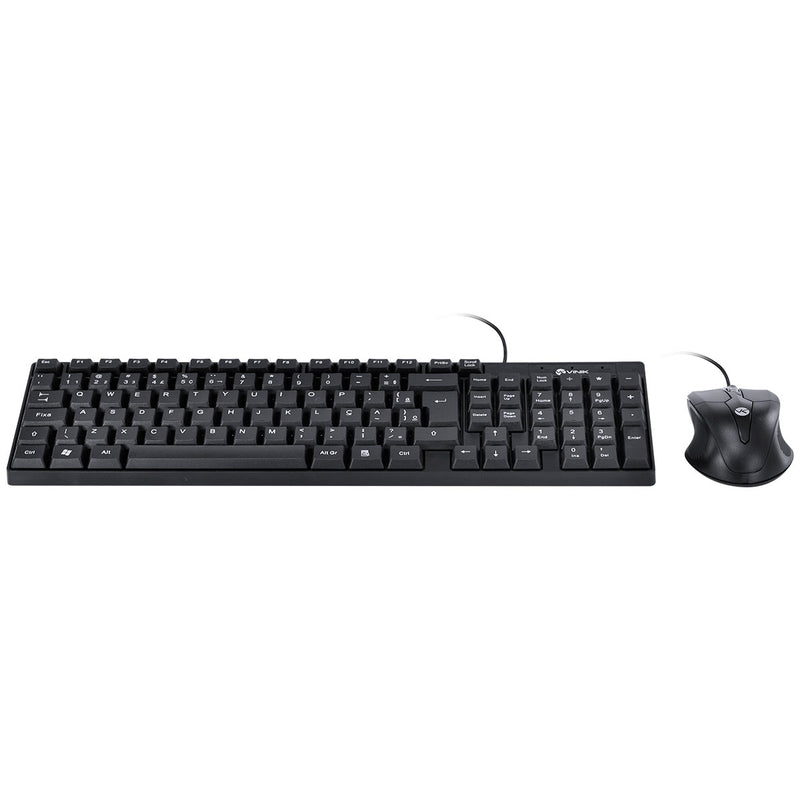 Kit Teclado E Mouse Usb Corp - Mouse 1200dpi - Cabo 1.8m - Vinik - Cc200