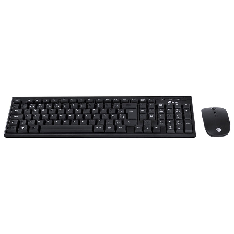 Kit Teclado E Mouse Sem Fio Dynamic Corp - Mouse 1600 Dpi - Vinik - Cmw200