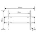 Suporte Fixo Ultra Slim Para Tv Led, Lcd, Plasma, 3d E Smart Tv De 37 A 75 Sbrp604
