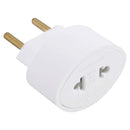 ADAPTADOR 2 PINOS UNIVERSAL 10A 250V BRANCO - PC / 10