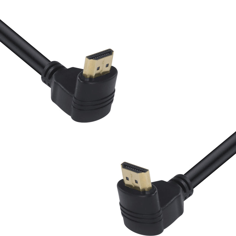 Cabo Hdmi 2.0 4k Ultra Hd 3d Conexão Ethernet Conectores 90° 2 Metros - H20b90-2