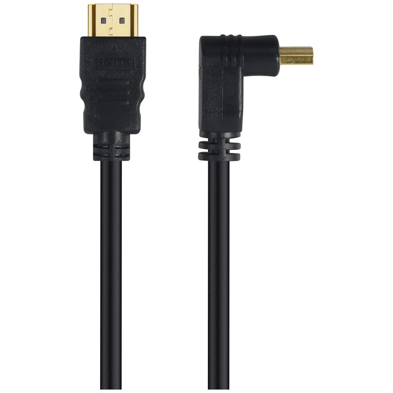 Cabo Hdmi 2.0 4k Ultra Hd 3d Conexão Ethernet Com 01 Conector 90º 5 Metros - H2090-5