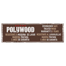 Faqueiro Polywood Com Lâminas Em Aço Inox E Cabos De Madeira Vermelho 24 Peças