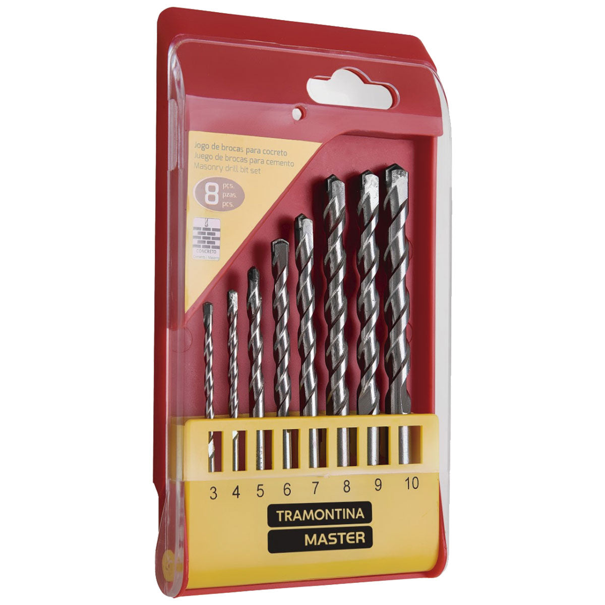 Jogo De Brocas Para Concreto 8 Peças