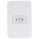 CONJUNTO TABLET 1 TOMADA (2P+T) 10A/250V COM PLACA 4X2 BRANCO