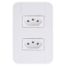 CONJUNTO 4X2 2 TOMADAS 2P+T 10A 250V TABLET BRANCO
