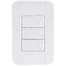 CONJUNTO 4X2 3 INTERRUPTORES SIMPLES 10A 250V BRANCO
