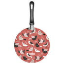 Frigideira Em Alumínio Antiaderente Starflon Max E Externo Em Silicone Estampado Vermelho 24cm