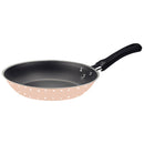 Frigideira Em Aluminio Antiaderente Starflon Max E Externo Em Silicone Estampado Salmão 24 Cm