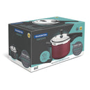 Panela De Pressão Vancouver Em Alumínio Antiaderente Starflon T1 Vermelha 20 Cm 4,5 L