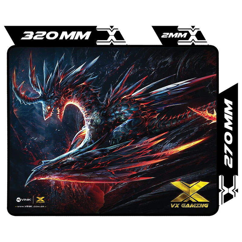 Mouse Pad Gamer Vinik Dragon - 320x270x2mm