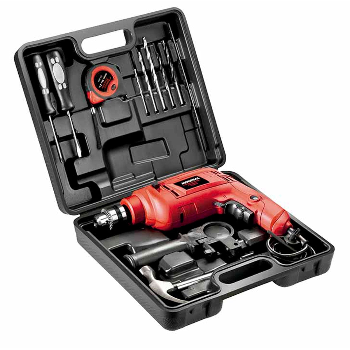 Furadeira De Impacto 3/8"" Com Maleta E Acessórios 650w Nffi-07m 220v