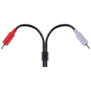 Cabo De áudio 2 Rca Macho Para P2 3.5mm Macho 28awg Puro Cobre 2 Metros - P2r35-2
