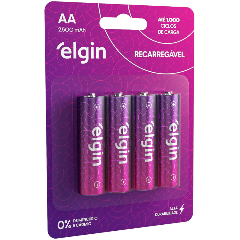 Pilha Recarregavel Aa 2500 Mah C/4 82173