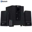 Caixa De Som 2.1 Groove 20w Subwoofer + 2 Caixas Satélite, Em Madeira - Com Bluetooth Fm E Controle Remoto - Cxgro20w