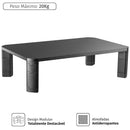 Suporte Para Monitor Regulagem De Altura Modular 17" 32" Plmsm01p - Base De Madeira