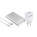 Kit De Acessórios Para Celular Com Cabo + Carregador Tomada + Power Bank