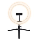 Ring Light De Mesa 26cm Com Tripé De 20cm E Suporte Para Celular - Rlm26