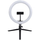 Ring Light De Mesa 26cm Com Tripé De 20cm E Suporte Para Celular - Rlm26