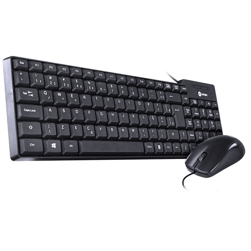 Kit Teclado E Mouse Usb Dynamic - Mouse 1000 Dpi Cabo 1.8 Metros - Vinik - Cd100