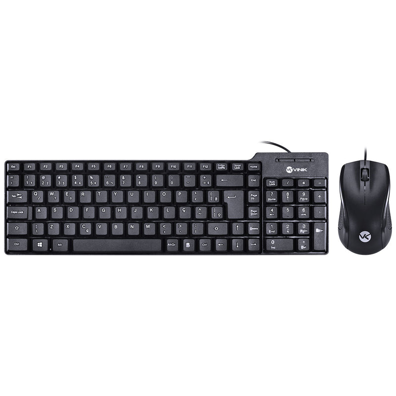 TECLADO + MOUSE DYNAMIC ABNT2 1000 DPI USB 1.8 METROS PRETO - CD100